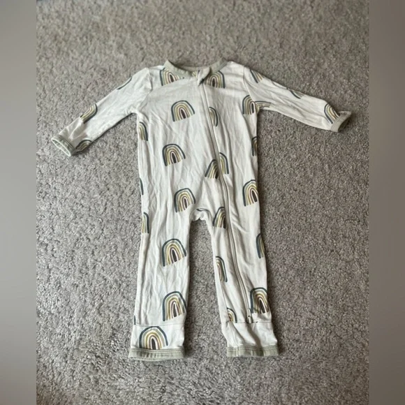 Kyte Baby Rainbow Zippered Rompers 3-6 Months - Picture 1 of 6